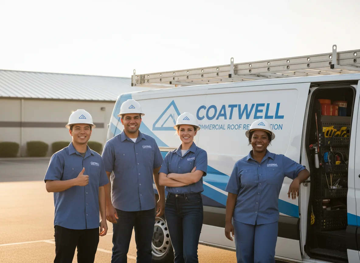 Commercial roof coating company in Ralston, OK